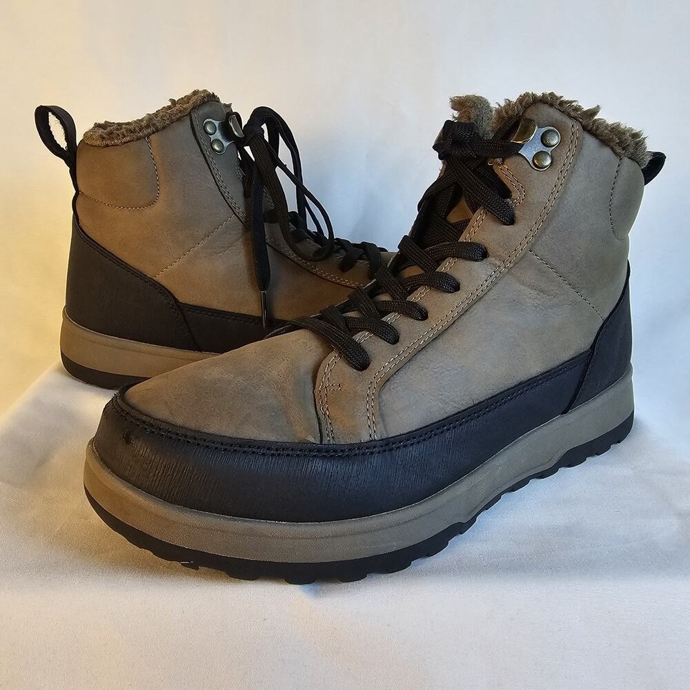 Weatherproof Men's Logjam Brown Snow Boots, Size 9M